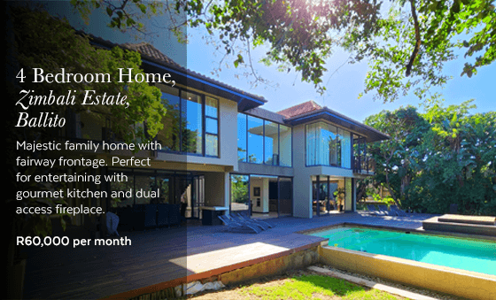 4 Bedroom Home, Zimbali Estate, Ballito