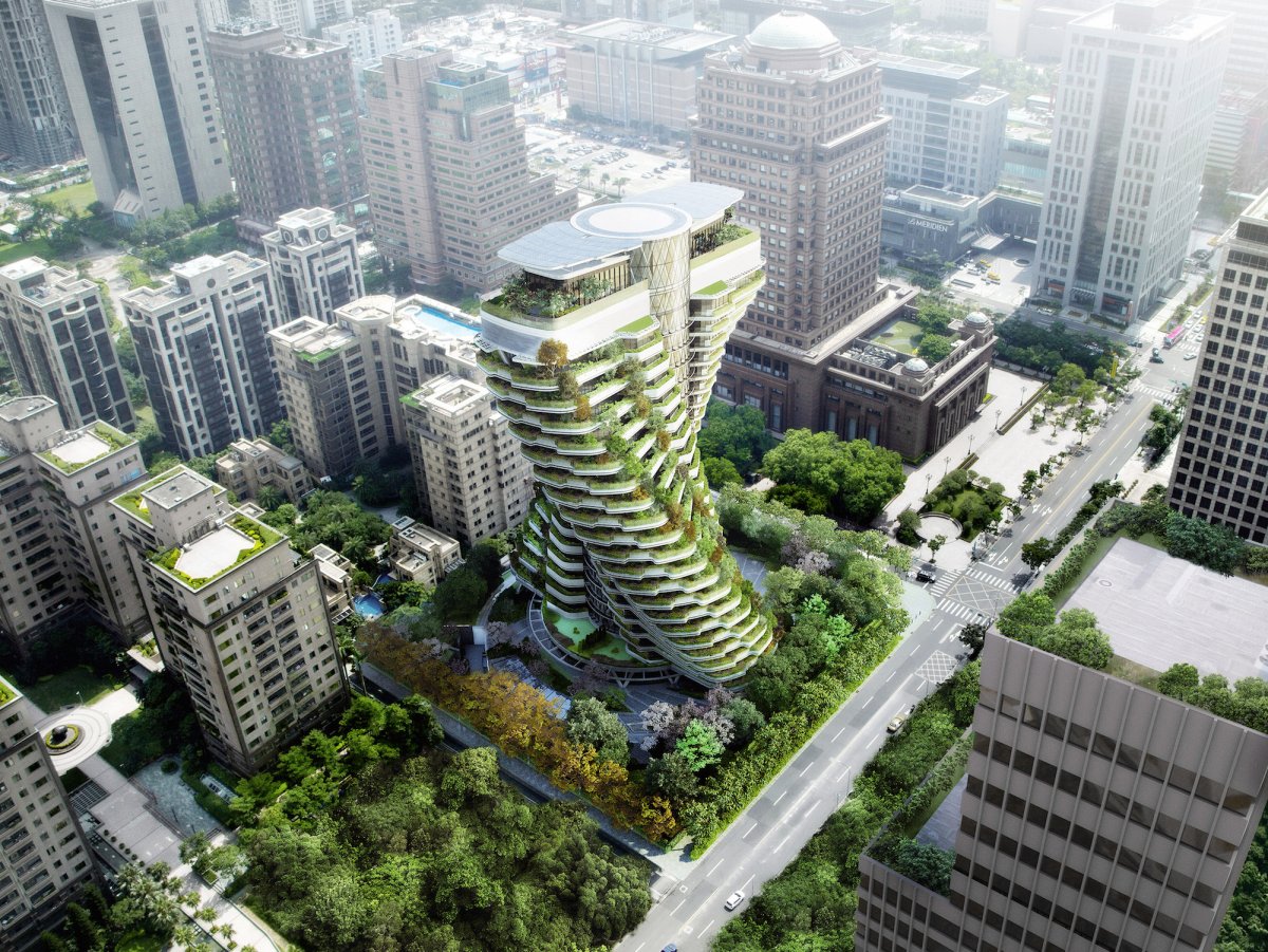 Taiwan's new luxury tower designed to resemble an “inhabited tree
